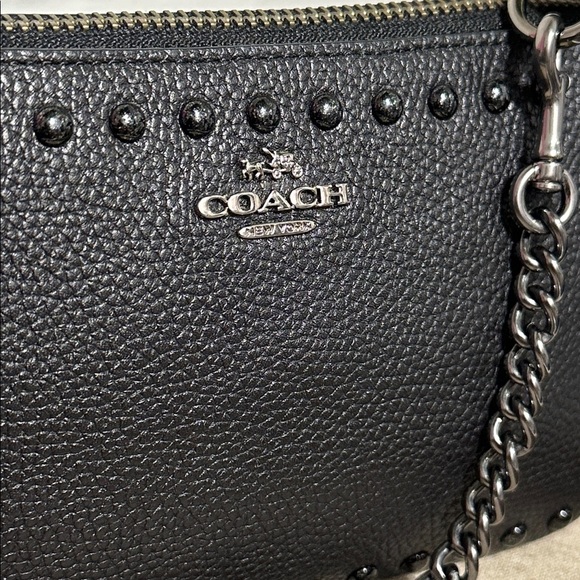 Coach Nolita Black Leather with Rivets - Picture 3 of 9